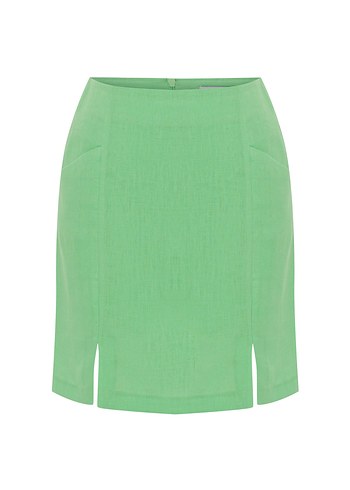 ADL Yeşil Mini Etek - Görsel 5