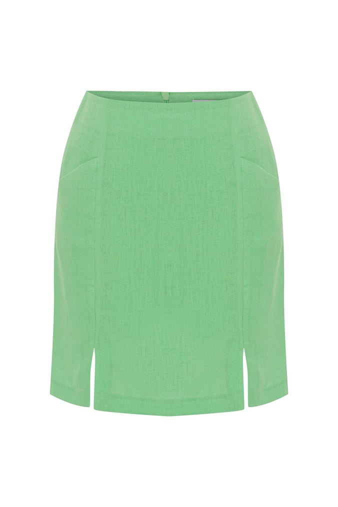 ADL Yeşil Mini Etek - Görsel 5