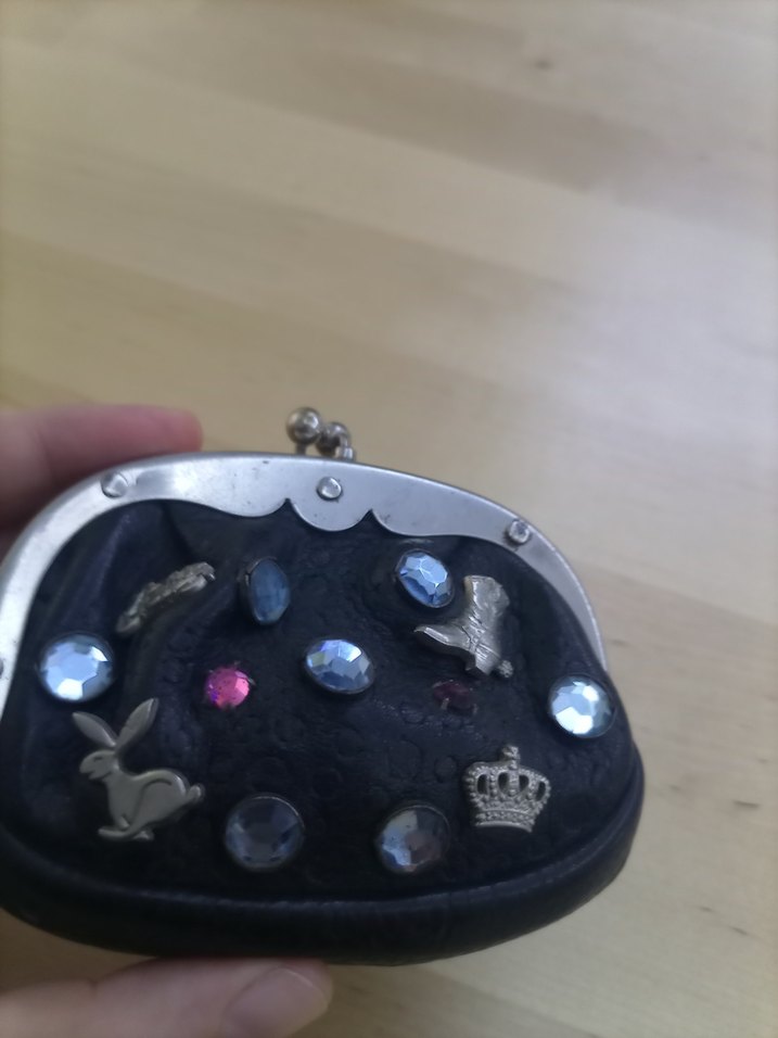 Taşlı Tasarım Vintage Deri Cüzdan - Görsel 5