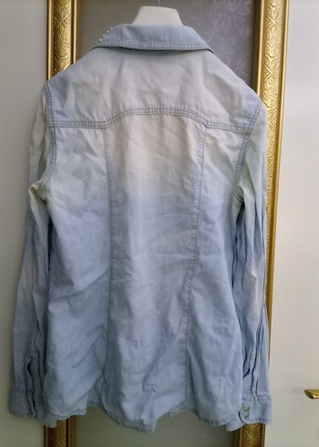Xside Batik Desenli Denim Gömlek - Görsel 11