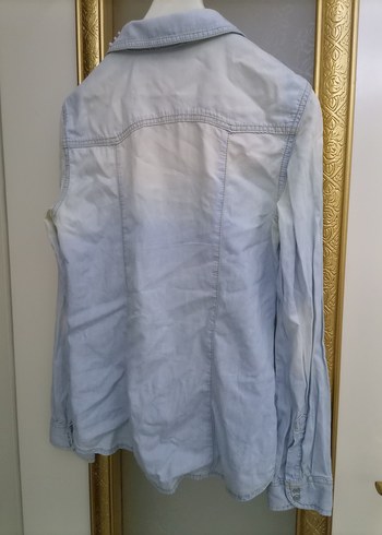 Xside Batik Desenli Denim Gömlek - Görsel 9