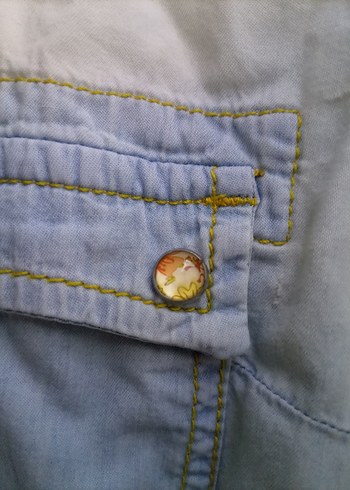 Xside Batik Desenli Denim Gömlek - Görsel 7