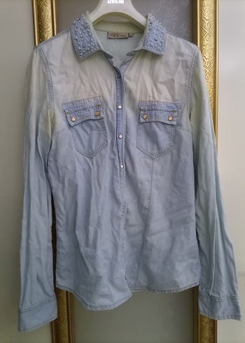 Xside Batik Desenli Denim Gömlek - Görsel 3