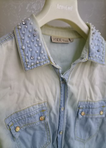 Xside Batik Desenli Denim Gömlek - Görsel 2