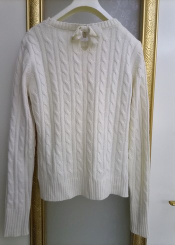 Koton Beyaz Örgü Triko Kazak - Görsel 4