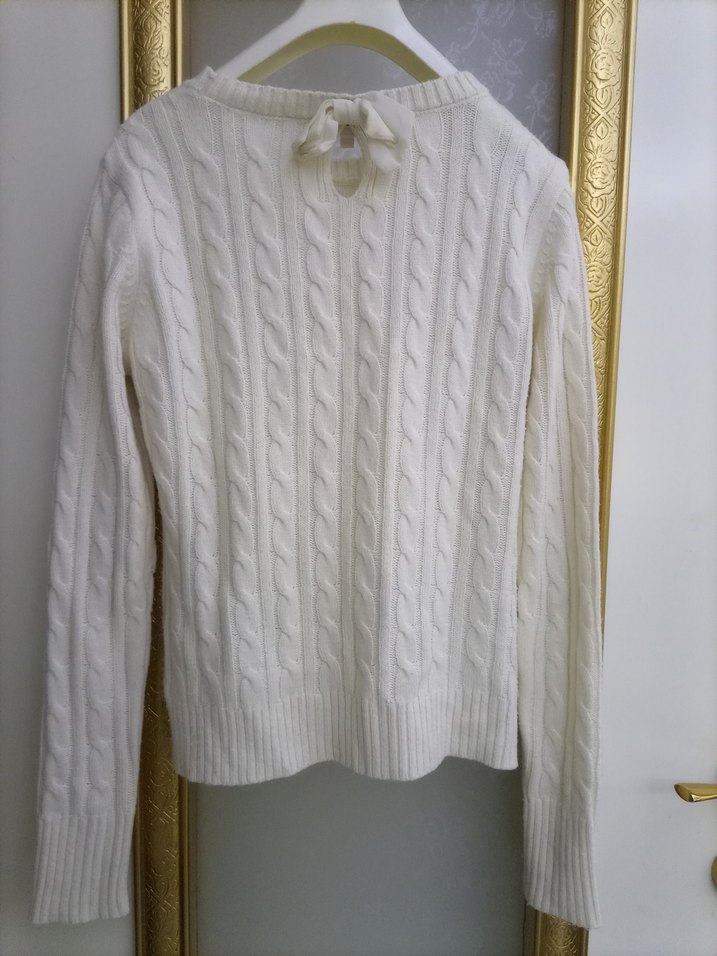 Koton Beyaz Örgü Triko Kazak - Görsel 4