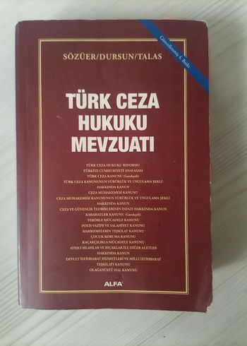 Türk Ceza Hukuku Mevzuatı Kitabı
