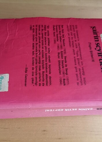 Edip Cansever -
şairin seyir defteri
(toplu şiirleri 2) - Görsel 8