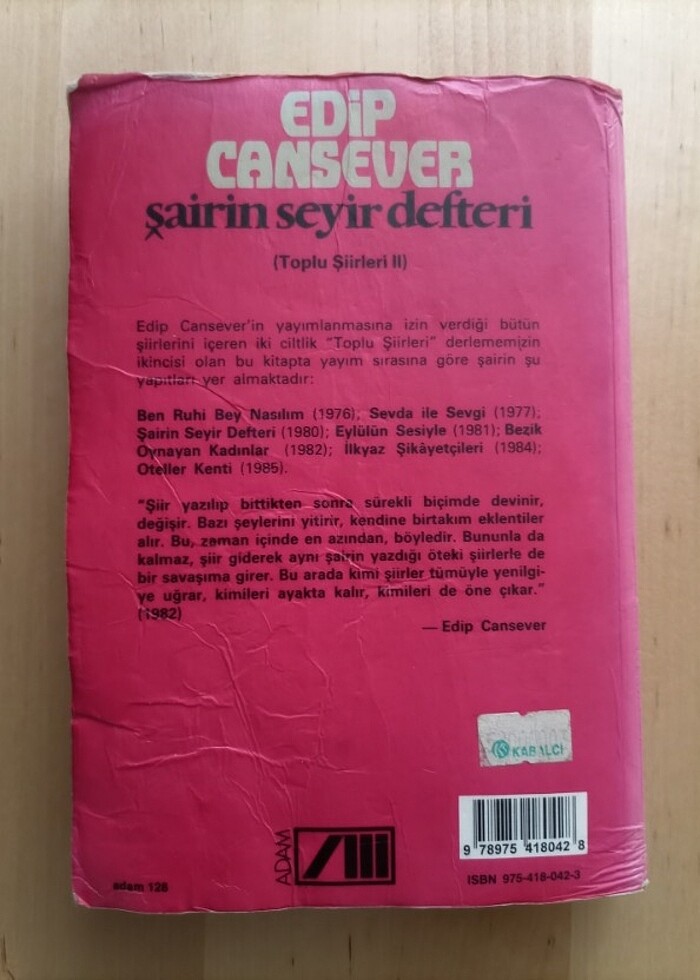 Edip Cansever -
şairin seyir defteri
(toplu şiirleri 2) - Görsel 4