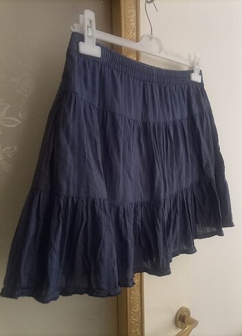 Katlı mini etek