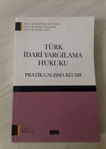 Türk İdari Yargılama Hukuku Pratik Çalışma Kitabı