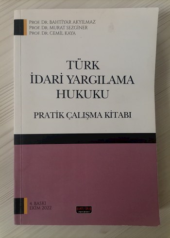  Türk İdari Yargılama Hukuku Pratik Çalışma Kitabı