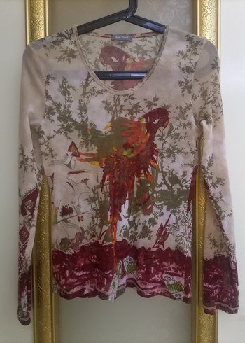 Marc Jacobs Bohem Uzun Kollu Desenli Transparan Bluz