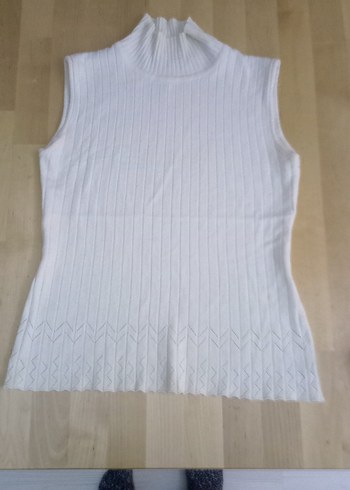 Trendyol & Milla Minimal Beyaz Fitilli Triko Bluz