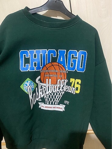 l Beden yeşil Renk Kadin Sweatshirt