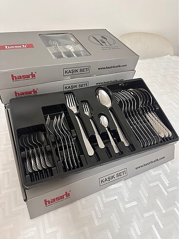 Altı kişilik çatal kaşık seti