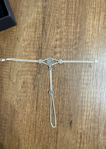 925 Bohem İşlemeli Zincir Detaylı Kadın El Zinciri - Görsel 2