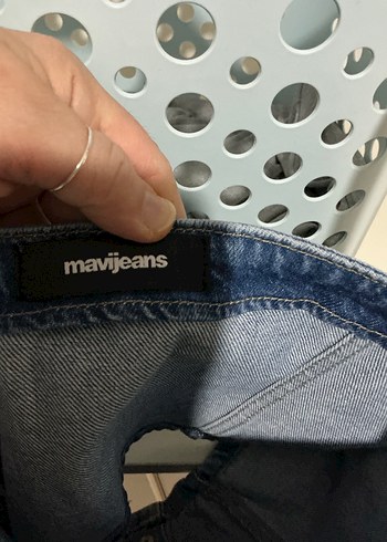 Düğmeli Kot Kadın Bustiyer - Görsel 4