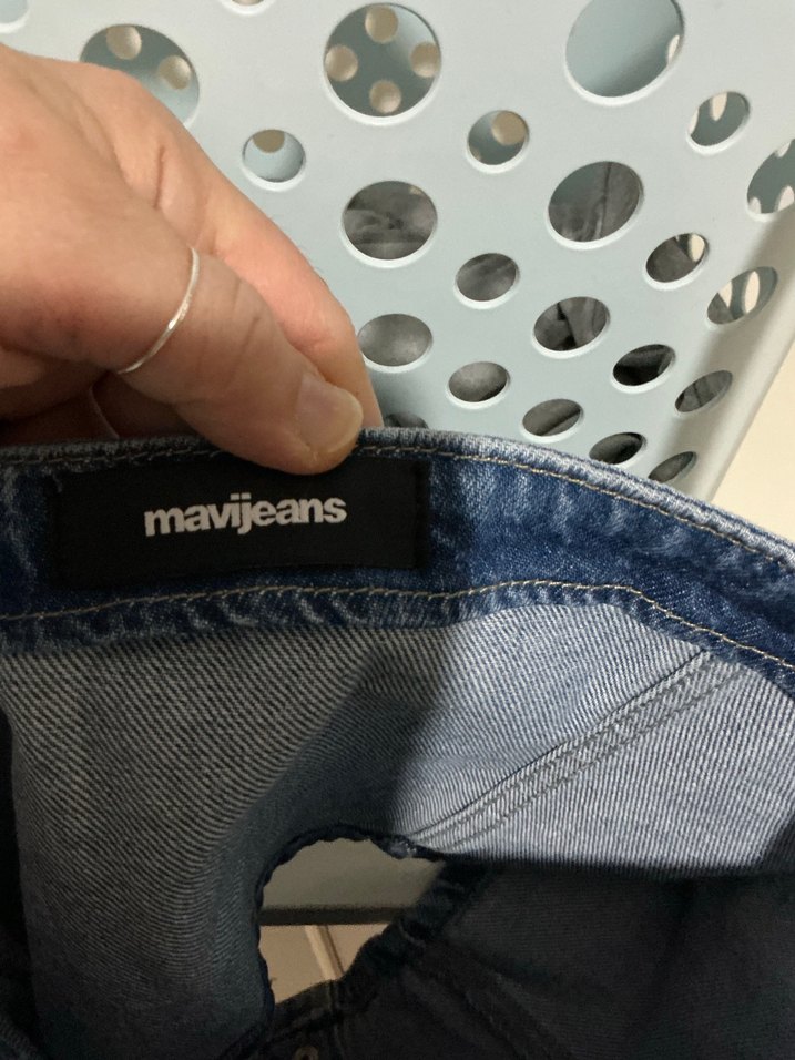 Düğmeli Kot Kadın Bustiyer - Görsel 4