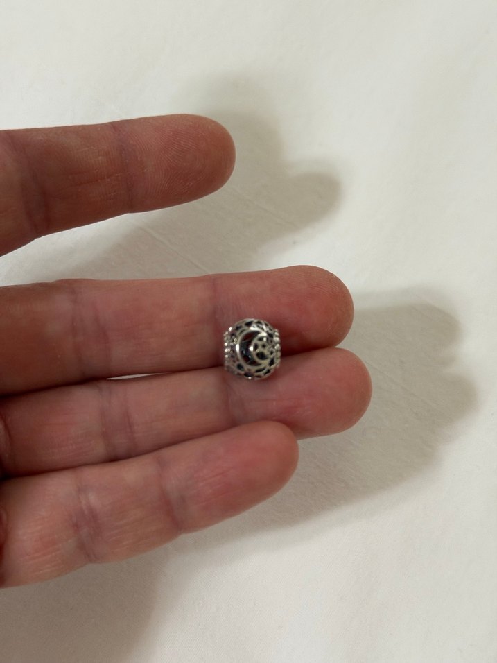 Bej Desenli Boncuklu Pandora Charm - Görsel 3