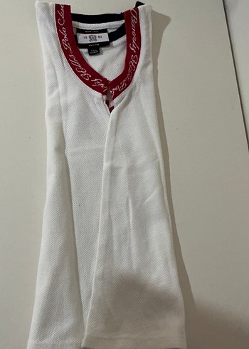 POLO Clup Kolsuz Beyaz Baskılı elbise - Görsel 2