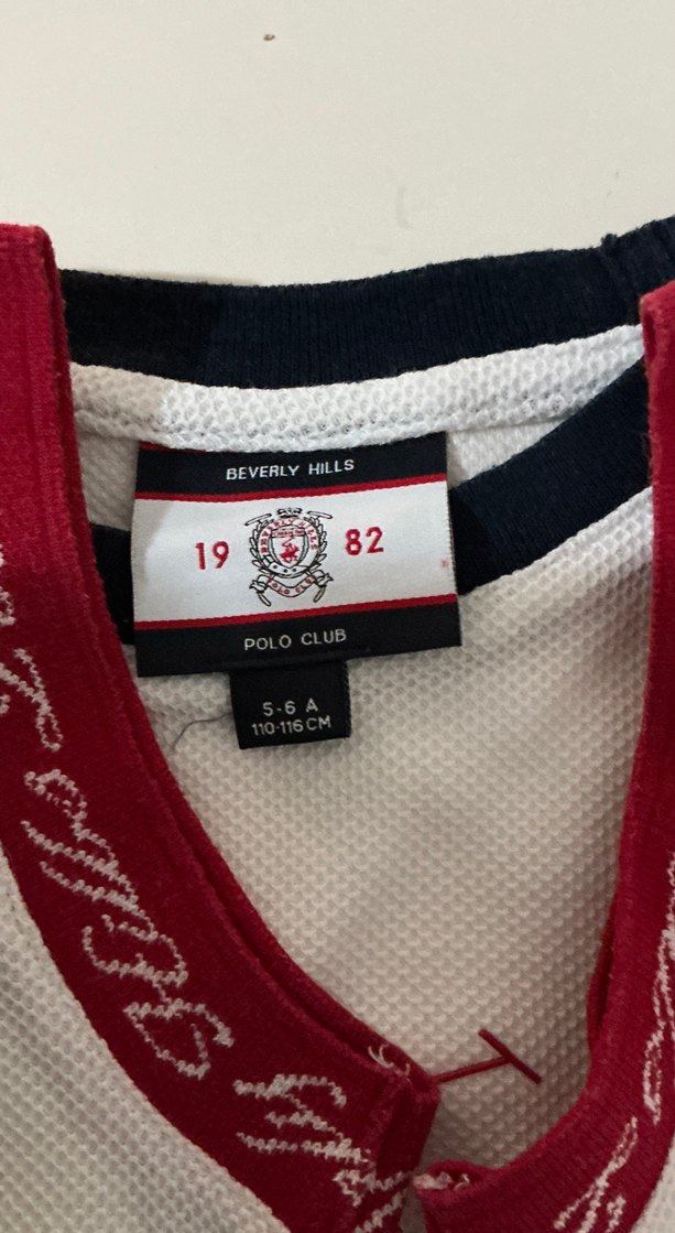 POLO Clup Kolsuz Beyaz Baskılı elbise - Görsel 3