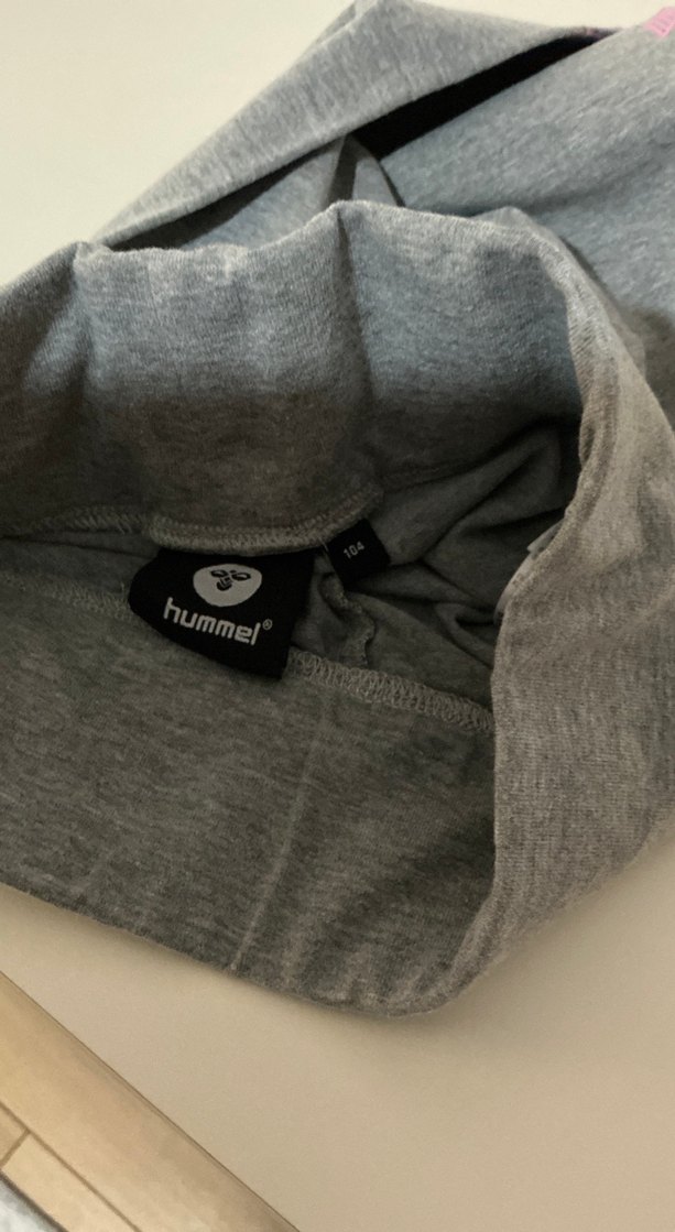 Hummel Kız Çocuk Gri Dar Kesim Eşofman Altı - Görsel 3