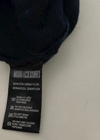 Kadın lacivert Goth Polar Eldiven M - Görsel 3