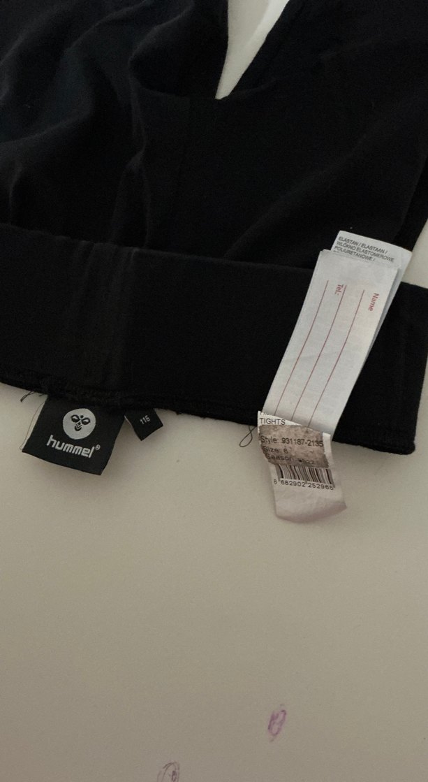 Hummel Kız Çocuk Siyah Baskılı Tayt 6 yaş - Görsel 3