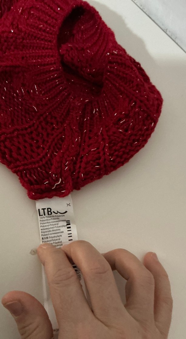 Kırmızı Örgü Bohem Kız çucuk Bere - Görsel 3