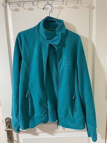 Turkuaz Oversize Polar Ceket