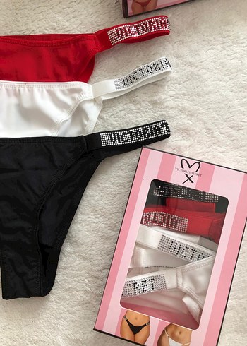 l Beden çeşitli Renk Taşlı string Set 3'lü