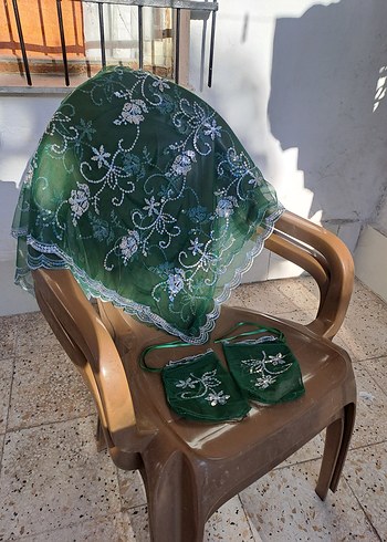 Henna Gelinlik Gelin Kına Duvağı Damat Şalı