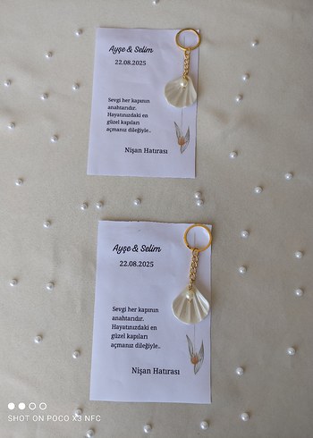 İstiridye anahtarlık