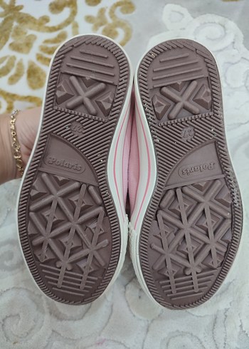 Kız Çocuk Pudra Bağcıksız Spor Ayakkabı - Görsel 3