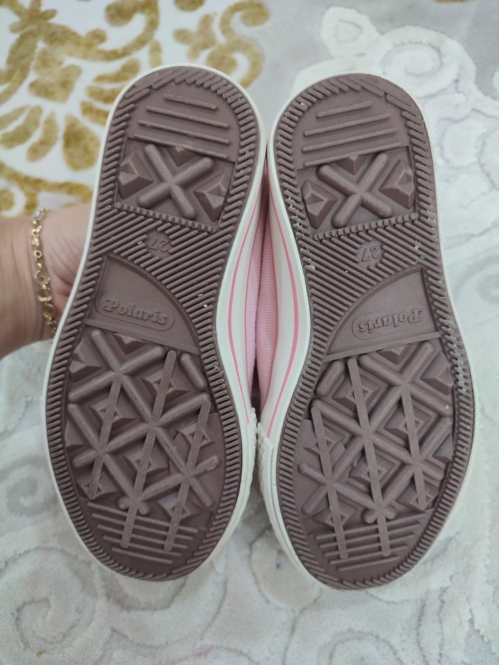 Kız Çocuk Pudra Bağcıksız Spor Ayakkabı - Görsel 3