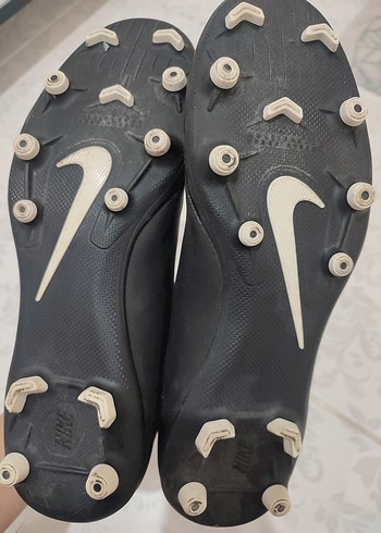 Erkek Beyaz Siyah Futbol Ayakkabısı Velcro - Görsel 2