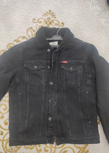 Düğmeli Siyah Denim Erkek Ceket - Görsel 7