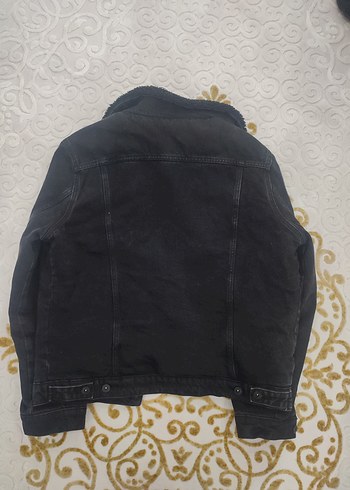 Düğmeli Siyah Denim Erkek Ceket - Görsel 3