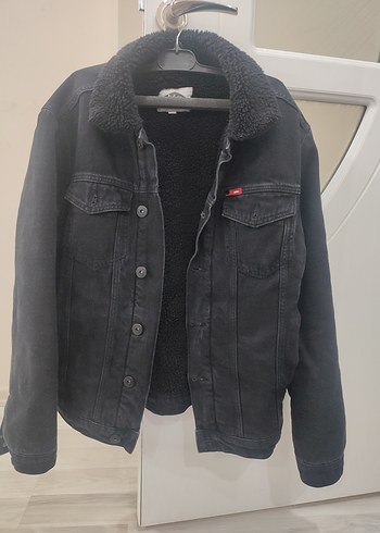 Düğmeli Siyah Denim Erkek Ceket - Görsel 9