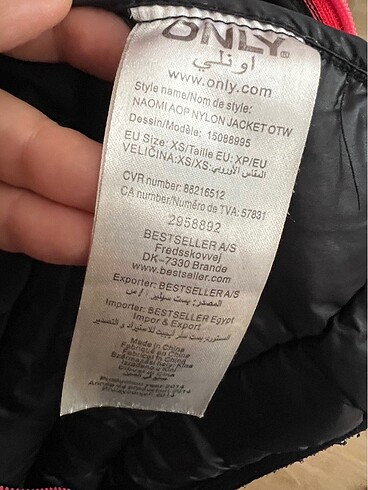 xs Beden çeşitli Renk Only marka mont