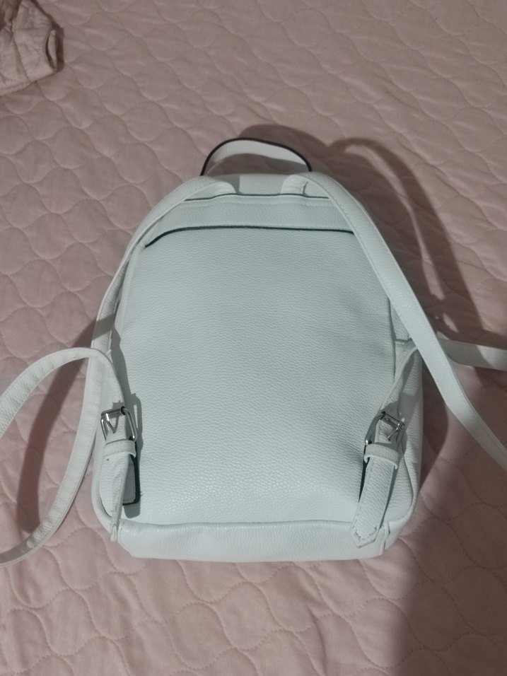 STRADİVARİUS Kadın Beyaz Deri Sırt Çantası - Görsel 4