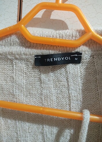 Trendyolmilla taş rengi bağlamalı hırka - Görsel 3