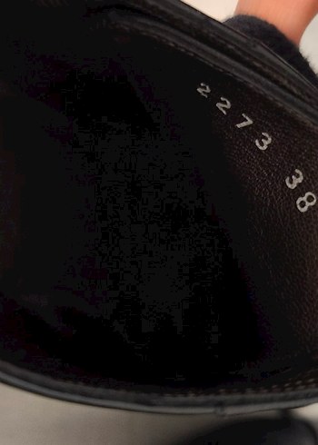 Siyah Bağcıklı Gotik Kadın Dolgu Topuklu Bot - Görsel 5