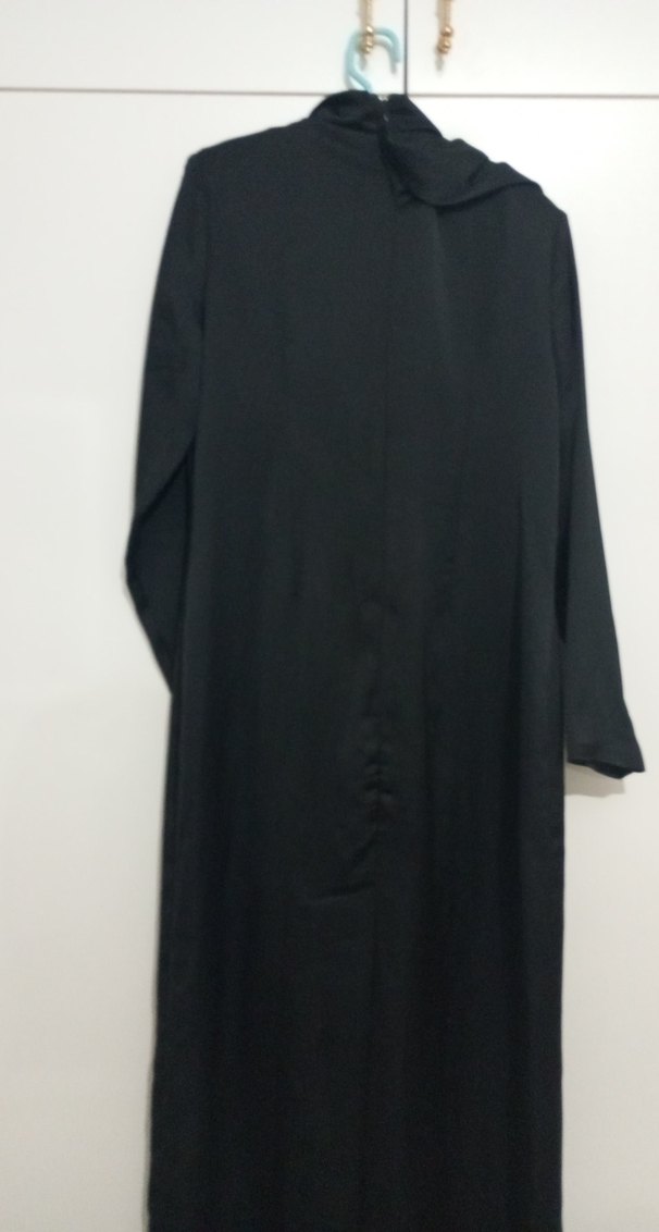 Uzun Kollu Siyah Minimalist Kadın Elbise - Görsel 4