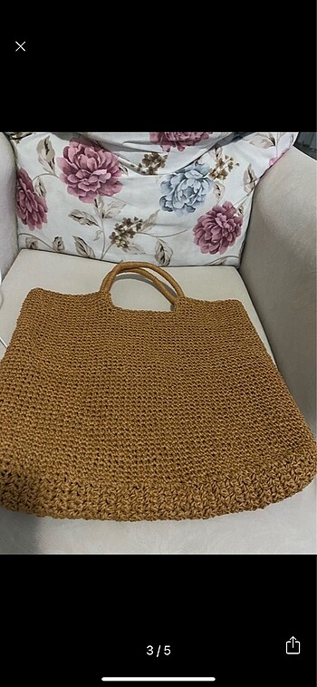 Beden Lc waikiki model örme hasır çanta