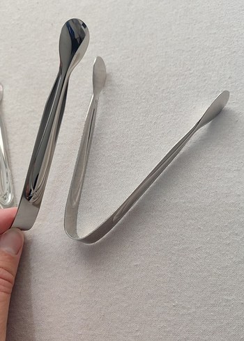 Gri Metal maşa 6 adet - Görsel 3