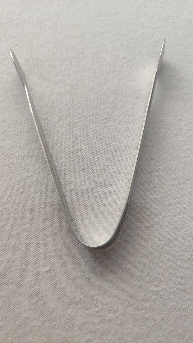 Gri Metal maşa 6 adet - Görsel 2