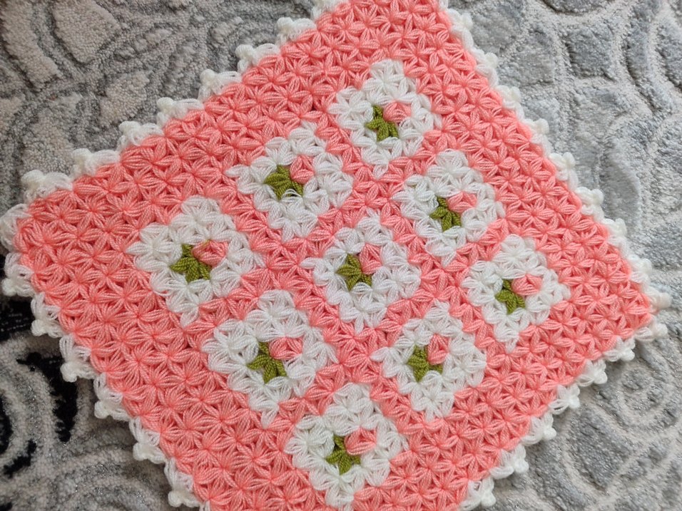 Pembe El Örgüsü Banyo Lifi - Görsel 2