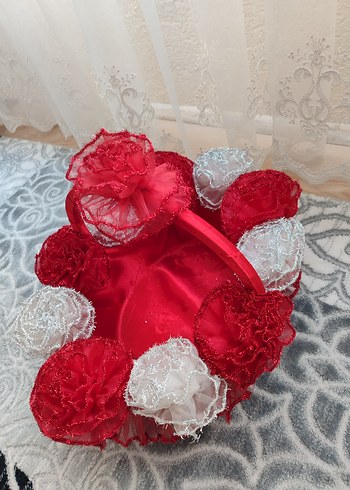 Kırmızı Fırfırlı Kına Sepeti - Görsel 2